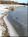 Edge of frozen Tayfen lake