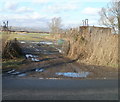 Storage container adjacent to field entrance, St Bride