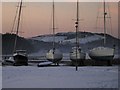 NX8355 : Boats laid up for the winter at Kippford sailing club by Anthony O'Neil
