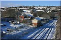 A snowy station yard, South Brent