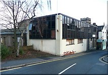 SE1021 : Derelict factory, Westgate, Elland by Humphrey Bolton
