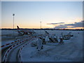 Frosty morning at Belfast International Airport