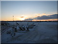 Sunrise at Belfast International Airport