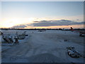 Sunrise at Belfast International Airport