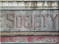 A past Society sign in Blackburn