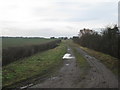 Looking towards South Hills along Wood Hill Road