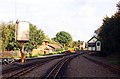 Water tower and signal box on the Bure Valley Railway