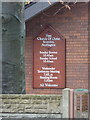 First Church of Christ Scientist, Accrington, Sign