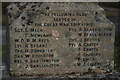 Names on war memorial, Upleadon