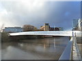 New footbridge from water side, Temple Quay, Bristol