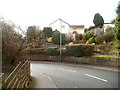 House above sharp bend in Cotswold Way, Risca