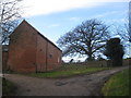 Barn and Beech Tree at the end of Chapel Lane