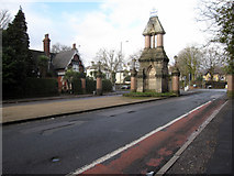 SJ3788 : Ullet Road entrance to Sefton Park by John S Turner