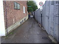 Footpath alongside railway line, Strawberry Hill