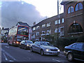 Traffic waiting at the lights, Putney Hill