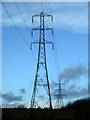 Electricity pylons and the M1