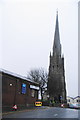 The spire of former Chapel Street URC