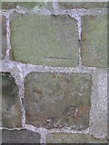 TF3178 : Farforth, cut bench mark on St Peter's church by Brian Westlake