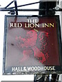 Sign for the Red Lion