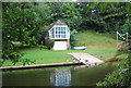 Private boathouse by the River Medway