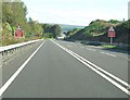 Approaching a roundabout on the A75