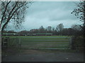 Gateway to playing fields at the end of Maltfield Road