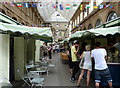 Cheese stall in St Nicholas Market, Bristol