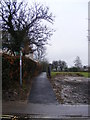 Footpath to Fairfield Road & Brick Lane