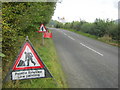 SO2772 : Road signs on Knucklas Road by Trevor Rickard