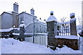 Gated entrance to Culter House