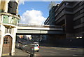 Railway Bridge emerging from Blackfriars Station