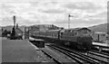 Ballinluig Station and Down express with a Type 2 Diesel