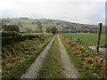 Green Lane descending to Walverden Reservoir