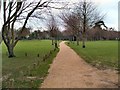TV6099 : Path in Gildredge Park by Paul Gillett