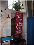 SU9503 : St Mary, Barnham: banner (1) by Basher Eyre