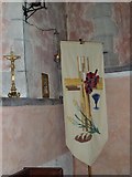 SU9503 : St Mary, Barnham: banner (3) by Basher Eyre