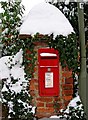 Festive postbox, corner of Lower Edgeborough Road