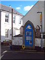 Clock and weather station in Mullion Churchtown