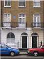 TQ2983 : Mornington Crescent, NW1: blue plaque to the painter Walter Sickert by Christopher Hilton