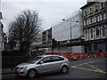 Collapsed building in Fulham Road