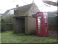 Frome St. Quintin: phone box and shelter