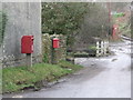 ST6005 : Redford: postbox № DT2 43 and other red objects by Chris Downer