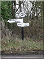 ST6006 : Melbury Bubb: finger-post at Hell Corner by Chris Downer