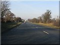 A5020 approaching the farm access crossroads