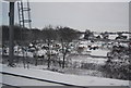 Allotments covered in snow, Bradwell