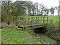 Footbridge over stream