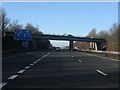 M54 Motorway - B4373 overbridge, westbound carriageway