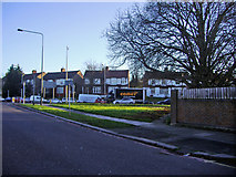 TQ2992 : Bowes Road at junction of North Circular Road, New Southgate by David Howard