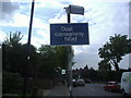 Peeling dual carriageway sign, Harrow Drive