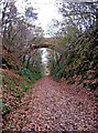 Looking east at Wilden Top Road bridge over former railway line